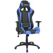 Fotele i krzesła biurowe - vidaXL Odchylane krzesło biurowe, sportowe, sztuczna skóra, niebieskie vidaXL - miniaturka - grafika 1