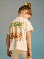 Bluzki dla niemowląt - Reserved - T-shirt z wypukłym nadrukiem - złamana biel - miniaturka - grafika 1