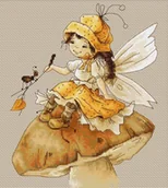 Pasmanteria - Haft krzyżykowy, Zestaw do haftu, Wróżka - miniaturka - grafika 1