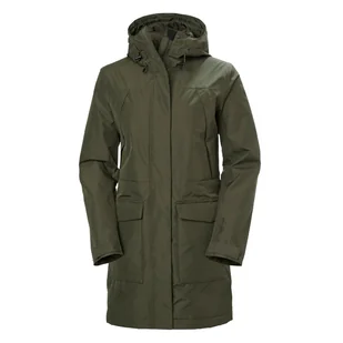 Damski Płaszcz ocieplany HELLY HANSEN W FRIDA INS 53686_431 – Zielony - Płaszcze damskie - miniaturka - grafika 1