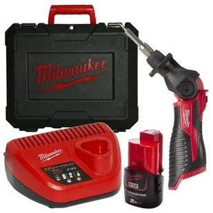 Milwaukee M12 SI-201C akumulatorowa lutownica 12V 1x2,0Ah Li-Ion w walizce 4933459761 - Lutownice - miniaturka - grafika 1