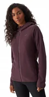 Bluzy damskie - Damska bluza polarowa polar 4F z kapturem FLEF291 50S ciemny fiolet M - miniaturka - grafika 1