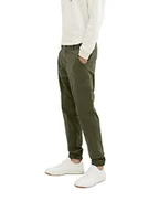 Spodenki męskie - TOM TAILOR Męskie Spodnie cargo o regularnym kroju 1033886, 10920 - Deep Forest Green, XL - miniaturka - grafika 1