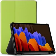 Etui do tabletów - ETUI Z KLAPKĄ TABLET SAMSUNG GALAXY TAB S7+ 5G CASE ZIELONY +RYSIK SM-T970 - miniaturka - grafika 1