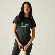 Koszulki i topy damskie - Regatta Koszulka damska Fingal Czarny, Rozmiar: 38 - miniaturka - grafika 1