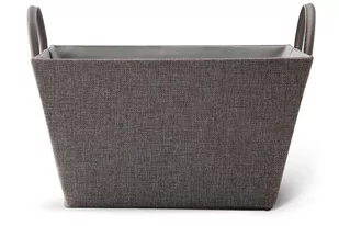 Kosz OXALIS szary, 34x24x19, 100% poliester - Pudła i pojemniki do przechowywania - miniaturka - grafika 1