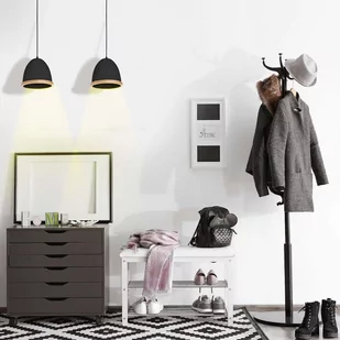 Luminex Lampa wisząca Studio 8852 lampa sufitowa żyrandol 1x60W E27 brązowa czarna - Lampy sufitowe - miniaturka - grafika 1