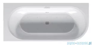 Riho Desire Corner wanna narożna z hydromasażem Sparkle Mood prawa czarno-biała MATOWA 170x77cm B156003220 - Wanny z hydromasażem - miniaturka - grafika 3