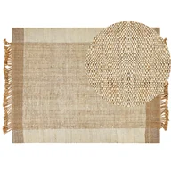 Dywany - Dywan z juty 160 x 230 cm beżowy DEDEMLI - miniaturka - grafika 1