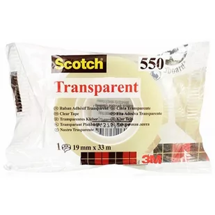3M Taśma biurowa Scotch 550 19x33m w folii - Taśmy klejące - miniaturka - grafika 1