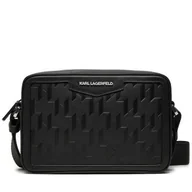 Torby męskie - Saszetka KARL LAGERFELD A1M30067 Czarny - miniaturka - grafika 1