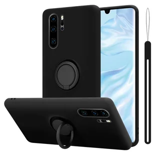 Pokrowiec Do Huawei P30 PRO w LIQUID CZARNY Etui TPU Obudowa Ochronny Case Cover Plecki Cadorabo - Etui i futerały do telefonów - miniaturka - grafika 1