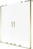 Parawany nawannowe - Mexen Velar L Duo parawan nawannowy 2-skrzydłowy rozsuwany 140 x 150 cm, szron, złoty szczotkowany - 896-140-003-32-55 - miniaturka - grafika 1