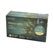 Oświetlenie świąteczne - Oświetlenie choinkowe Lumineo Micro LED z 408 diodami LED zielono-białe 180cm - miniaturka - grafika 1