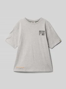 T-shirt z nadrukiem z logo - Koszulki dla chłopców - miniaturka - grafika 1