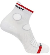 Skarpetki i podkolanówki sportowe - Skarpety Salomon S/Lab Pulse Ankle White - miniaturka - grafika 1