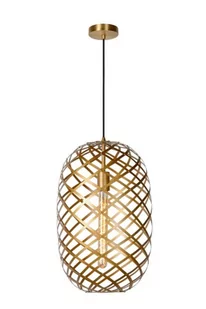Lucide Wolfram 21417/32/02 lampa wisząca zwis 1x60W E27 złoty - Lampy sufitowe - miniaturka - grafika 1