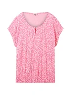 Koszulki i topy damskie - TOM TAILOR T-shirt damski, 31745 - Pink Geo Design, XL - miniaturka - grafika 1