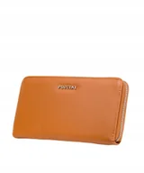 Portfele - Portfel Damski Duży Skóra Ekologiczna Na Karty Puccini Brązowy Blp830G 2 - miniaturka - grafika 1