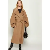 Płaszcze damskie - MMC Wełniany płaszcz VESPERE | z dodatkiem kaszmiru - miniaturka - grafika 1