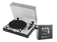 Gramofony - TD 403 DD (czarny) + Black Cube Statement (czarny) - miniaturka - grafika 1