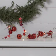 Bombki - ŁańcuchReplika acyjny bombki i gwiazdki Led X-MAS na baterie - miniaturka - grafika 1