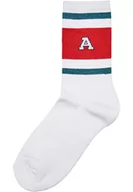Skarpetki damskie - Urban Classics Skarpety unisex College Team, niebieski/biały (Bottlegreen/Hugered/White), 43-46 EU - miniaturka - grafika 1