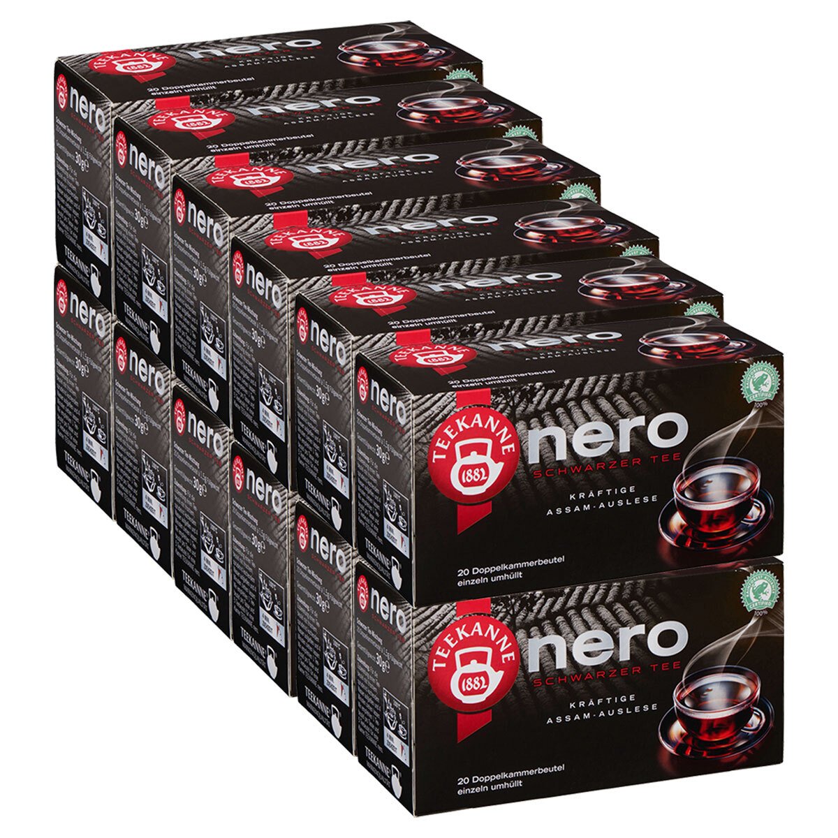 Herbata czarna Teapot Nero mocna Assam selekcja mocna 30g opakowanie 12 szt