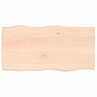 Meble modułowe i akcesoria - vidaXL Blat biurka, 80x40x2 cm, surowe drewno dębowe - miniaturka - grafika 1