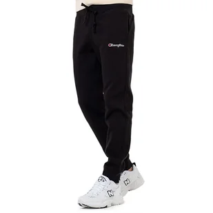 Spodnie Champion Small Script Logo Embroidery Fleece 217867-KK001 - czarne - Spodnie sportowe męskie - miniaturka - grafika 1