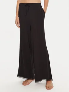 Tommy Hilfiger Spodnie piżamowe UW0UW05575 Czarny Relaxed Fit - Piżamy damskie - miniaturka - grafika 1