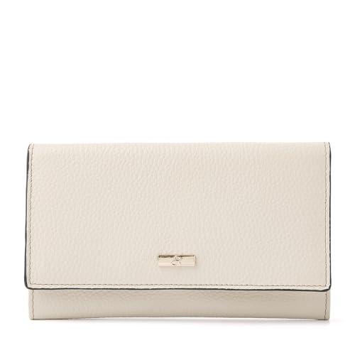 Portfel damski dR Amsterdam - Luksusowy skórzany portfel z ochroną RFID - Stylowy i bezpieczny dla wszystkich Twoich potrzeb płatniczych - 110159 Nude