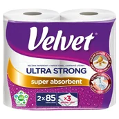 Ręczniki papierowe - Velvet Ultra Strong Ręcznik papierowy 2 rolki - miniaturka - grafika 1