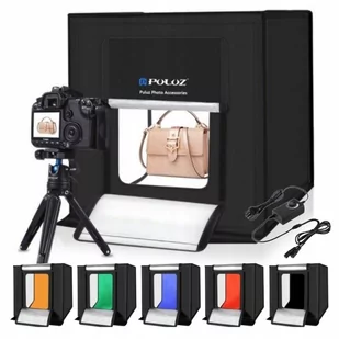 NAMIOT STÓŁ Bezcieniowy 40 x 40 cm LED 24W 6x TŁO - Tła fotograficzne - miniaturka - grafika 1