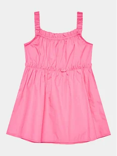 United Colors Of Benetton Sukienka codzienna 4EW7GV00T Różowy Regular Fit - Sukienki i spódniczki dla dziewczynek - miniaturka - grafika 1