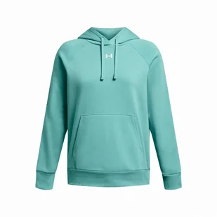 Bluza damska Under Armour Rival Fleece Hoodie Rozmiar: XS / Kolor: jasnoniebieski - Bluzy sportowe damskie - miniaturka - grafika 1