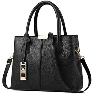 CHICAROUSAL Torebki i torebki dla kobiet skórzane torby crossbody damska torba na ramię, Czarny, Medium - Torebki damskie - miniaturka - grafika 1