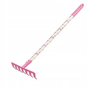 Zabawy w naśladowanie dorosłych - GREENMILL Grabki dla dzieci , drewniana rączka pokryta PVC, część robocza i - miniaturka - grafika 1