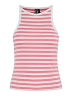 Koszulki i topy damskie - Pieces Top "Jane" w kolorze jasnoróżowo-białym - miniaturka - grafika 1