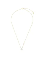 Naszyjniki - Michael Kors Naszyjnik Pave Halo Necklace MKC1208AN710 Złoty - miniaturka - grafika 1
