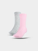 Skarpetki damskie - 4F Skarpetki casual za kostkę (2-pack) damskie - multikolor 39-42 - miniaturka - grafika 1