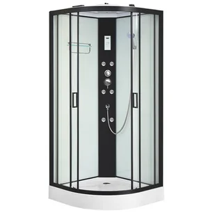 Kabina prysznicowa z hydromasażem zabudowana 90x90 Jasny środek MO-0545-9 - Kabiny z hydromasażem - miniaturka - grafika 1