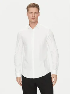 Calvin Klein Koszula K10K114310 Biały Slim Fit - Koszule męskie - miniaturka - grafika 1
