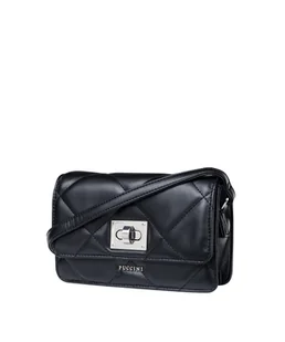 Mała Torebka Damska Listonoszka Crossbody Pikowana PUCCINI Czarna BML027 1 - Torebki damskie - miniaturka - grafika 1