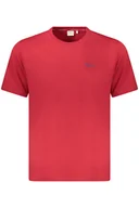 Koszulki męskie - MĘSKA KOSZULKA Z KRÓTKIM RĘKAWEM PEPE JEANS, CZERWONA - Pepe Jeans - miniaturka - grafika 1
