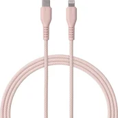 Kable USB - Kabel USB Typ-C - Lightning QUALO Ultimate QKN-CL-16 1.5 m Różowy - miniaturka - grafika 1
