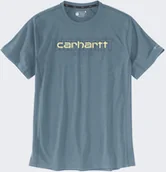 Koszulki męskie - Koszulka Carhartt Force Mid Logo ThunderCloud - miniaturka - grafika 1