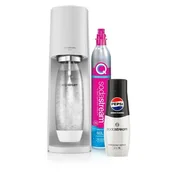 Saturatory - Saturator SODASTREAM Terra + syrop Pepsi Zero Biały - miniaturka - grafika 1