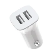 Ładowarki samochodowe - XO Ładowarka samochodowa CC31 biała 2USB 2,4A - miniaturka - grafika 1