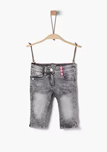s.Oliver Jeansy dziewczęce, 93Z7 Grey/Black Denim S, 104 cm - Spodnie i spodenki dla dziewczynek - miniaturka - grafika 1